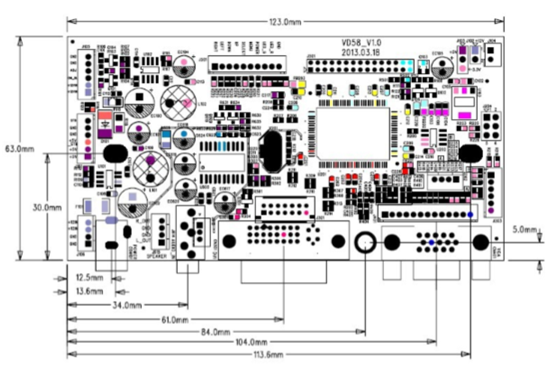 XH-VD58工業驅動板結構圖